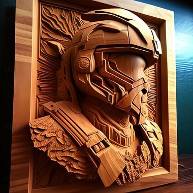 3D модель St Master Chief з Halo (STL)